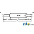 A & I Products Muffler 36" x5" x5" A-957E5230D